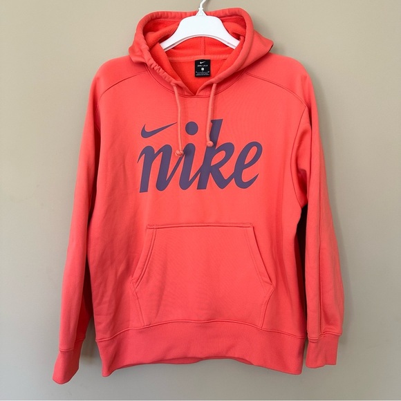 Nike Tops - Nike Dri-Fit Women’s Small Hoodie Coral Pink & Purple with Pocket Athleisure